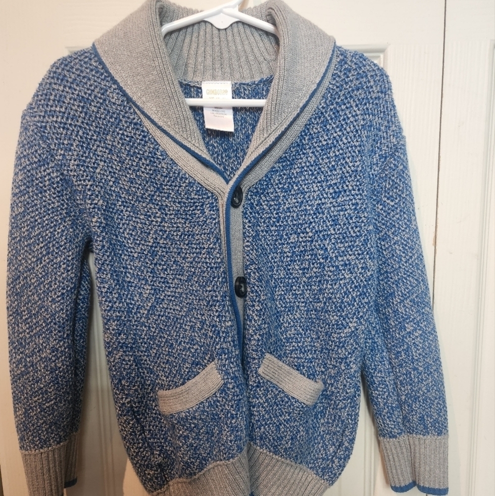 Gymboree Blue Button-down down Cardigan Sweater Size XS 3/4